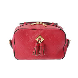 LOUIS VUITTON Louis Vuitton Monogram Empreinte Saintonge Red M44606 Women's Leather Shoulder Bag