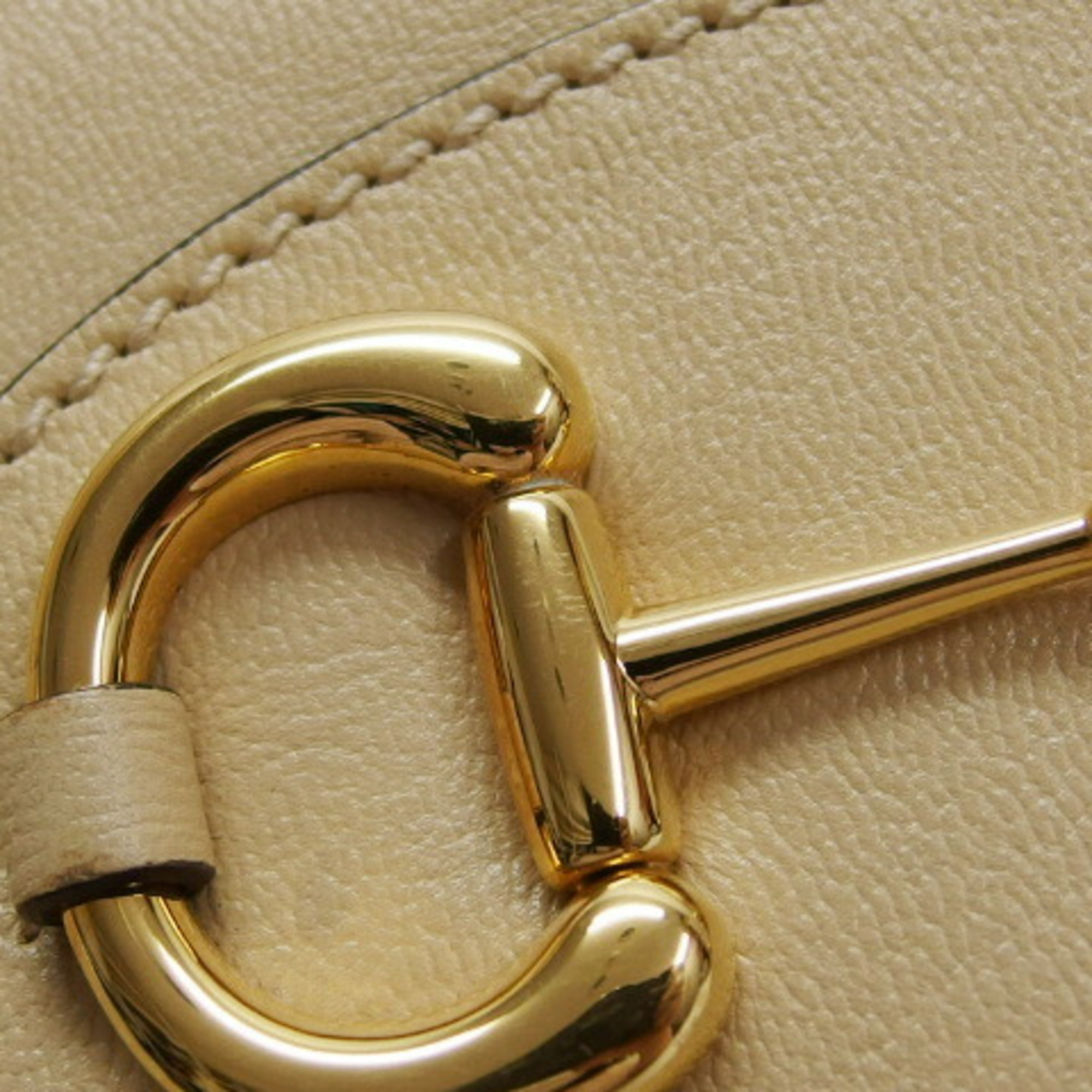 Gucci Horsebit 1955 Leather Tote Bag Beige