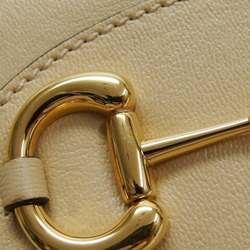 Gucci Horsebit 1955 Leather Tote Bag Beige