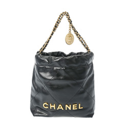 CHANEL Chanel 22 Small Handbag Black AS3980 Women's Shiny Calfskin
