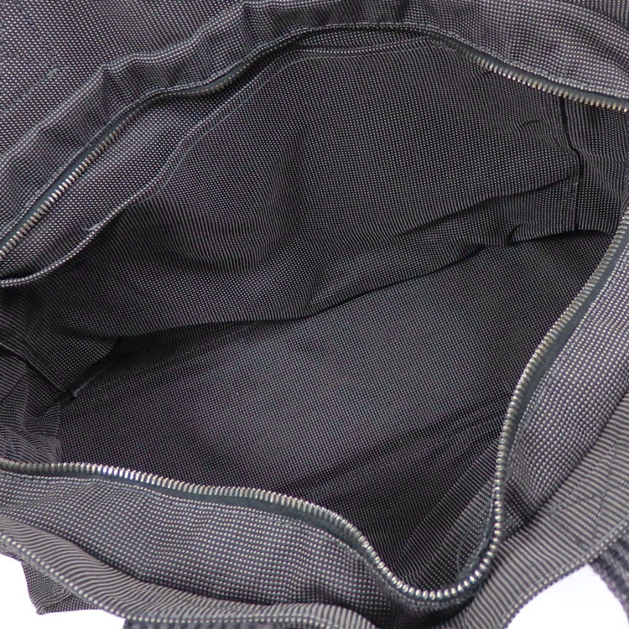 Hermes Air Line Tote MM Bag Grey Canvas HERMES Women's Men's Unisex Handbag