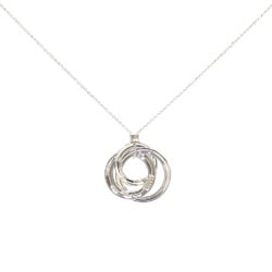 Tiffany 1837 Interlocking Circle Necklace for Women, SV925, 5.0g, Silver Pendant