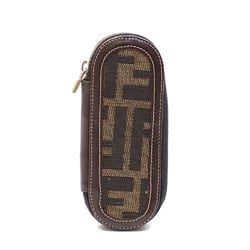Fendi 8-ring key case Zucca brown canvas leather 2556-11417-079 Key holder for women, men and women