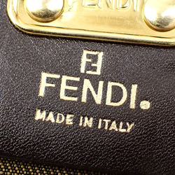 Fendi 8-ring key case Zucca brown canvas leather 2556-11417-079 Key holder for women, men and women