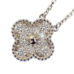Van Cleef & Arpels Alhambra Necklace for Women, K18WG, Diamond, 5.7g, VCAR6100, White Gold 750, 18K VCA