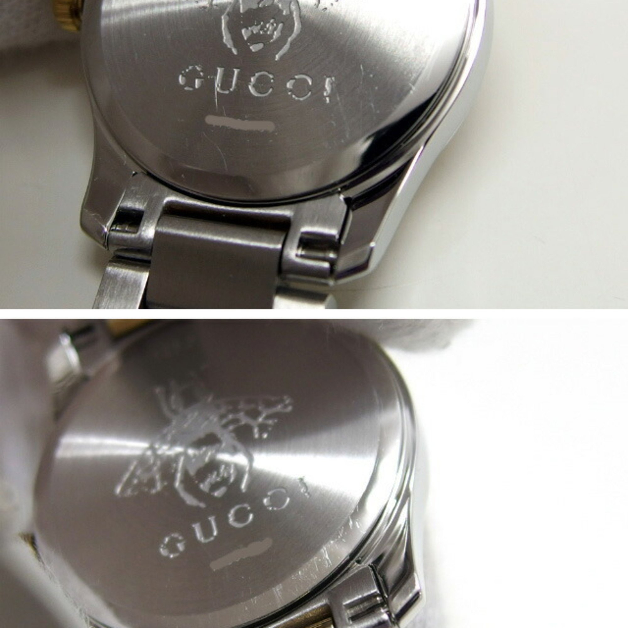 Gucci G Timeless Ladies Watch Silver Dial SS GP Combination