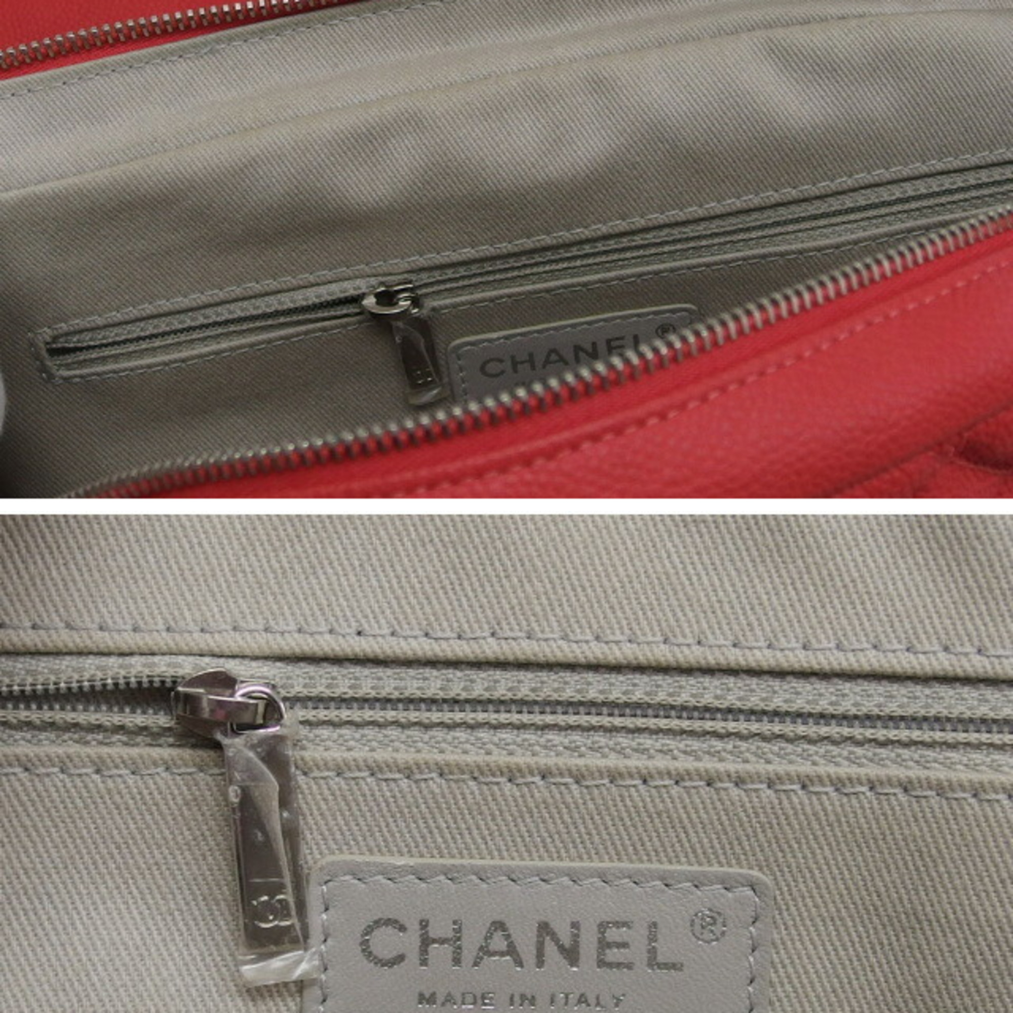 Chanel Matelasse Chain Shoulder Bag Coral Red Dekamato