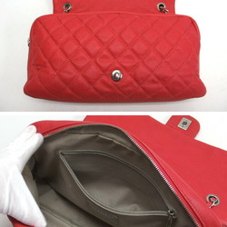 Chanel Matelasse Chain Shoulder Bag Coral Red Dekamato