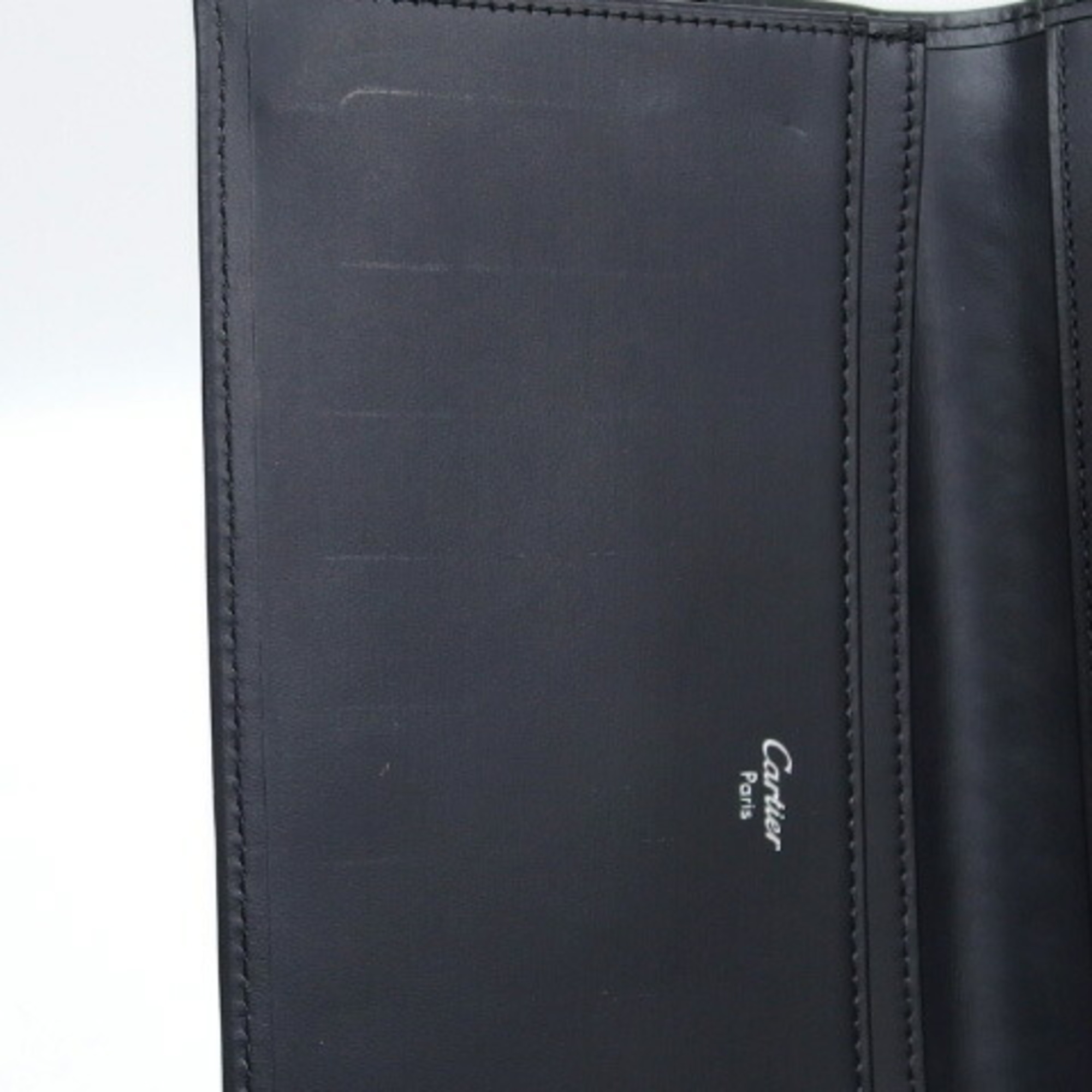 Cartier Pasha de Bi-fold Long Wallet Black