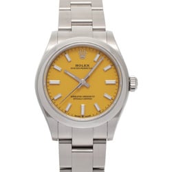 ROLEX Rolex Oyster Perpetual 31 July 2021 277200 Ladies SS Watch Automatic Yellow Dial