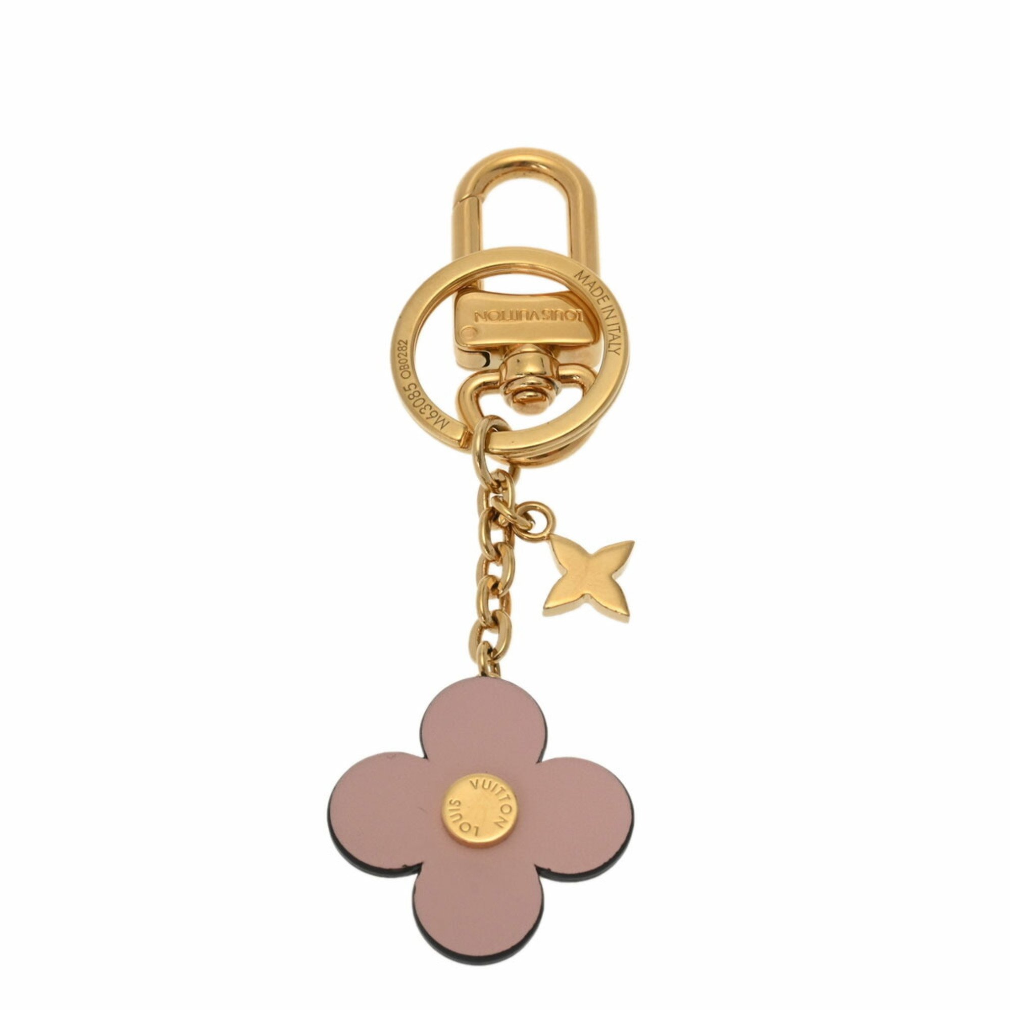 LOUIS VUITTON - Portocle Blooming Flower BB Pink M63085 Women's Leather Keychain