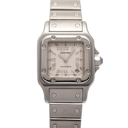 CARTIER Santos Galbee SM 20th Anniversary Model W20044D6 Ladies SS Watch Automatic Silver Dial