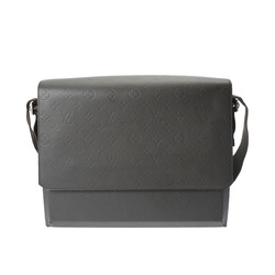 LOUIS VUITTON Louis Vuitton Glace Fonzie Dark Brown M46570 Men's Monogram Leather Shoulder Bag