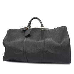 Louis Vuitton Boston Bag Epi Keepall 60 M42942 Noir Men's Women's