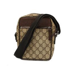 Gucci Shoulder Bag GG Supreme 101680 Brown Women's