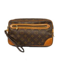 Louis Vuitton Clutch Bag Monogram Marie Dragonne M51825 Brown Men's Women's