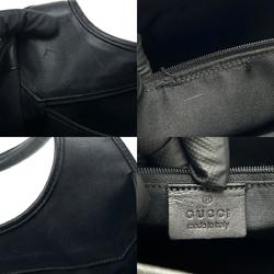 Gucci Jackie 002.1067 Women's GG Canvas,Leather Handbag Black