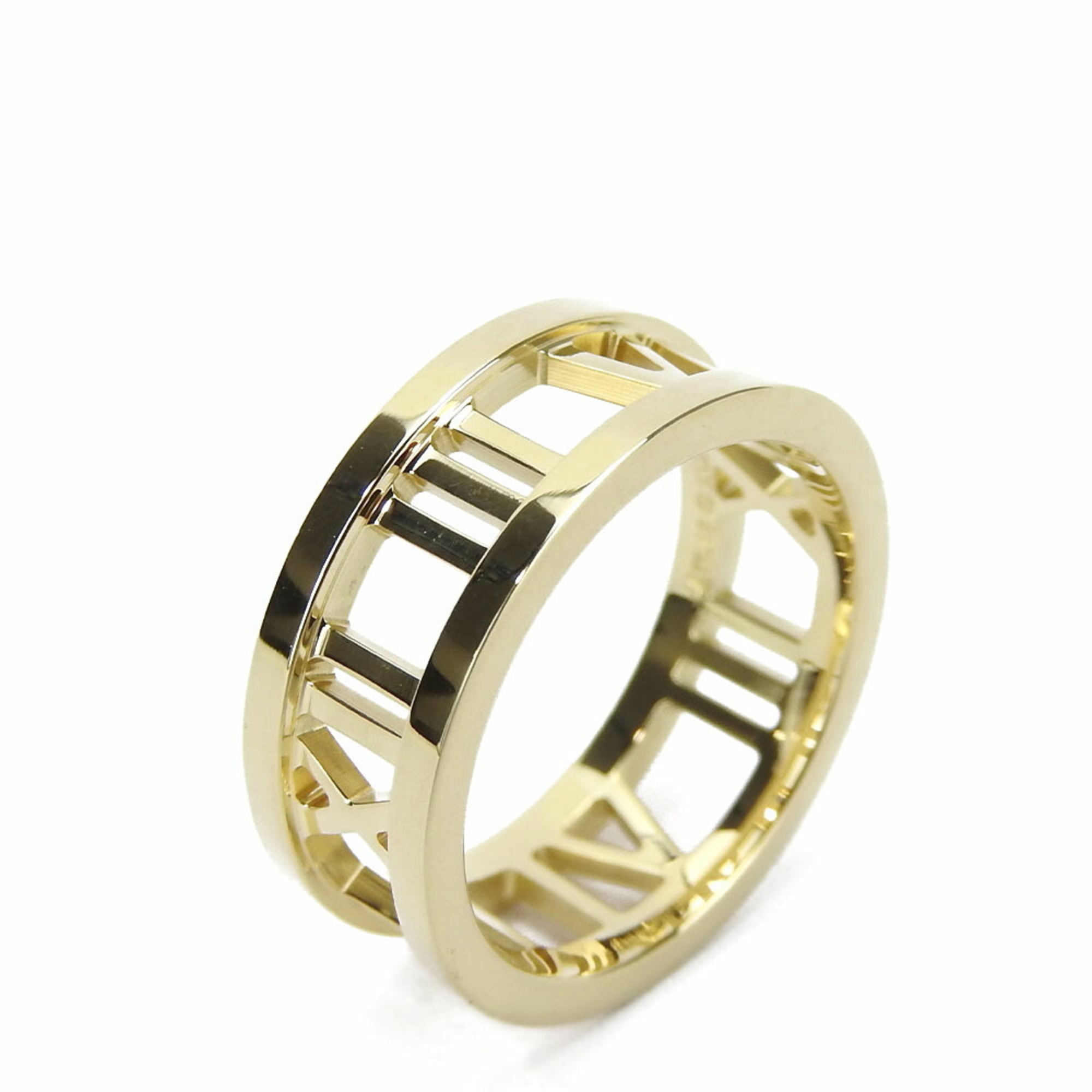 Tiffany & Co. Ring Atlas K18YG Approx. 5.2g Yellow Gold Japanese Size Women's TIFFANY