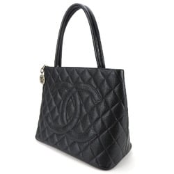 Chanel Tote Bag, Reproduction Tote, Caviar Skin, Black, No. 6, Coco Mark, Women's, CHANEL