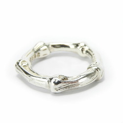 Tiffany & Co. Bamboo Ring, 925 Silver, Approx. 5.9g, Japanese Size, Women's, TIFFANY