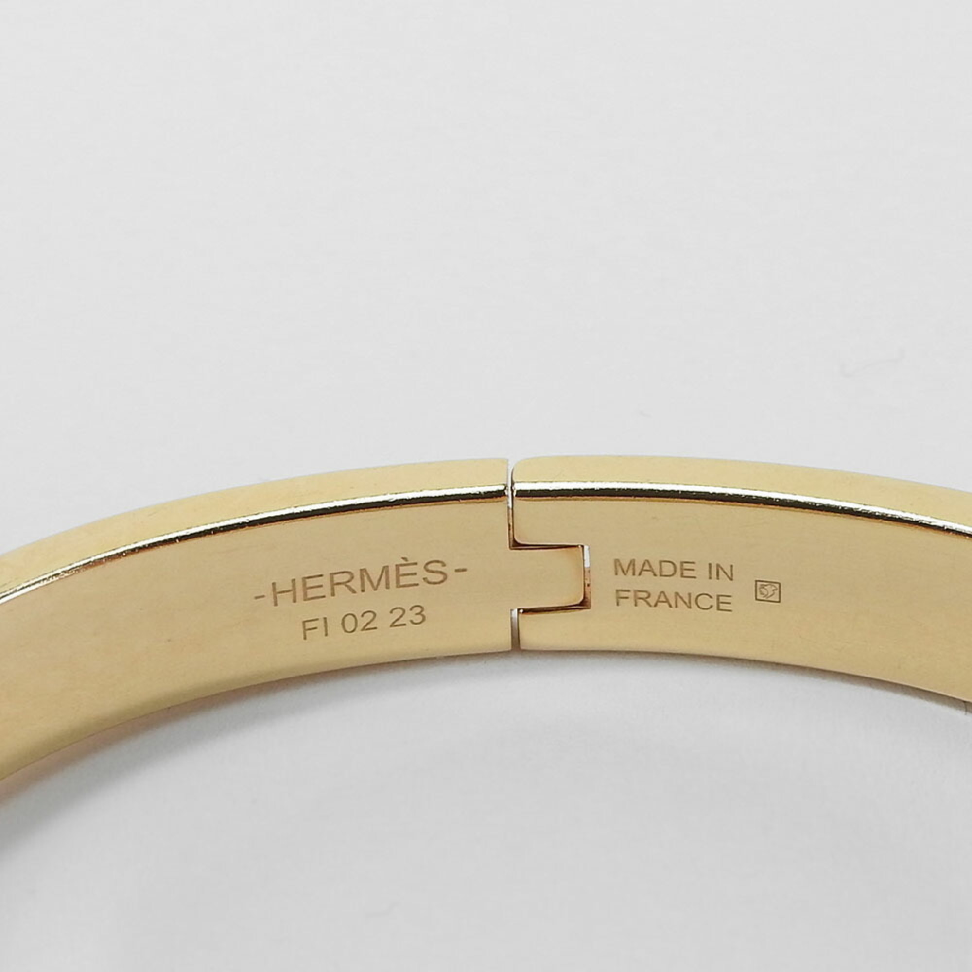 Hermes Bangle Click Chaine d'Ancre Metal Gold Silver Purple Bracelet Women's HERMES