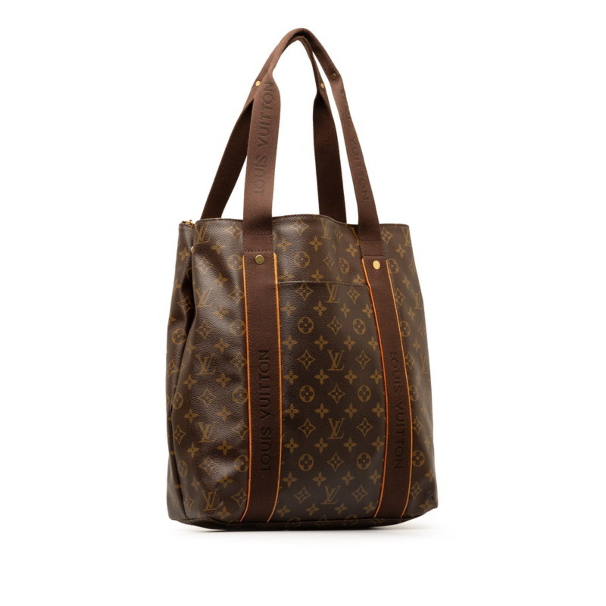 Louis Vuitton Monogram Cabas Bobur Tote Bag M53013 Brown PVC Canvas Women's LOUIS VUITTON