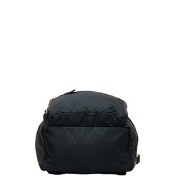 Prada Triangle Plate Backpack Navy Black Nylon Women's PRADA