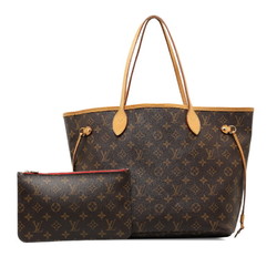 Louis Vuitton Monogram Neverfull MM Shoulder Bag Tote M40995 Brown PVC Leather Women's LOUIS VUITTON