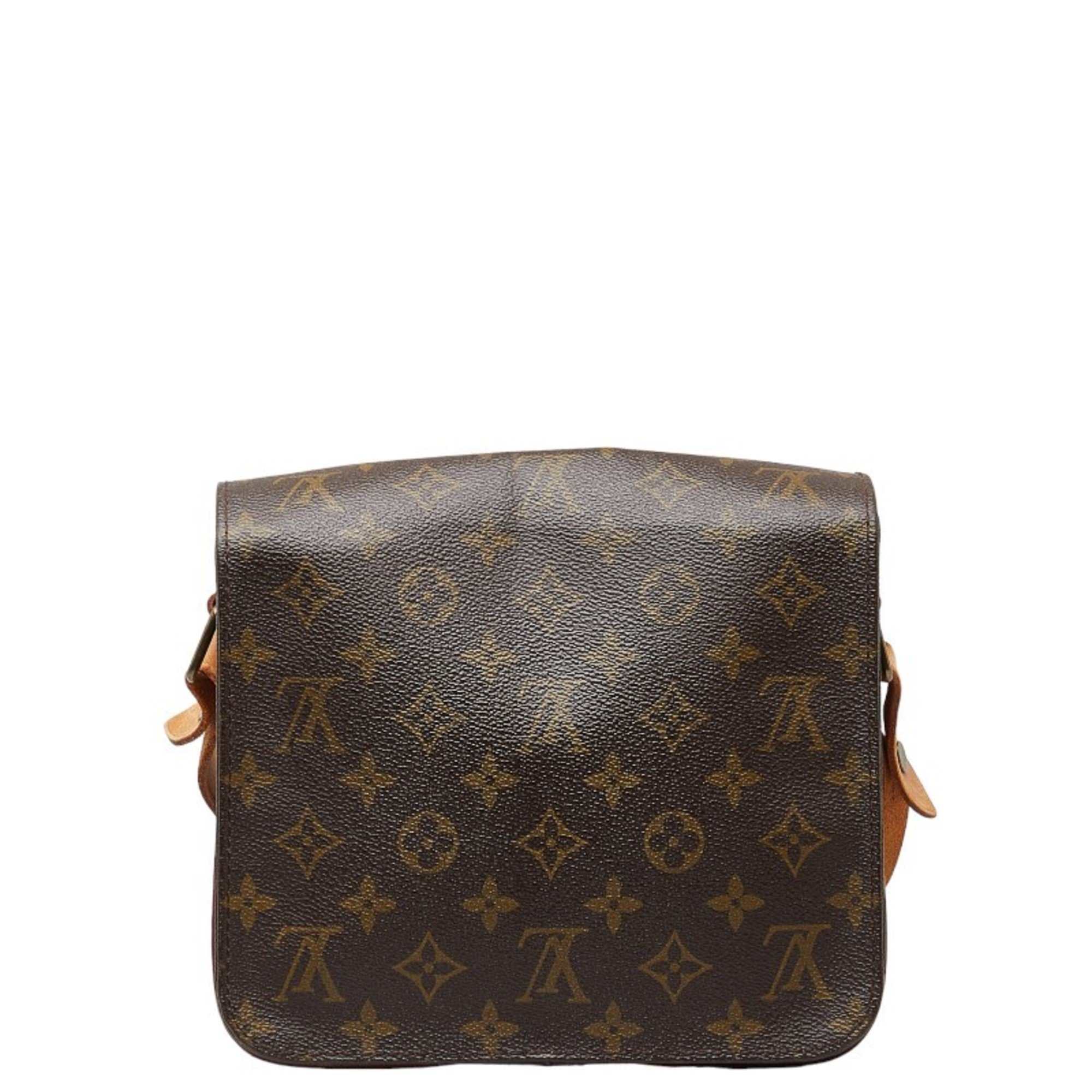 Louis Vuitton Monogram Cartes Cher 22 Shoulder Bag M51253 Brown PVC Leather Women's LOUIS VUITTON