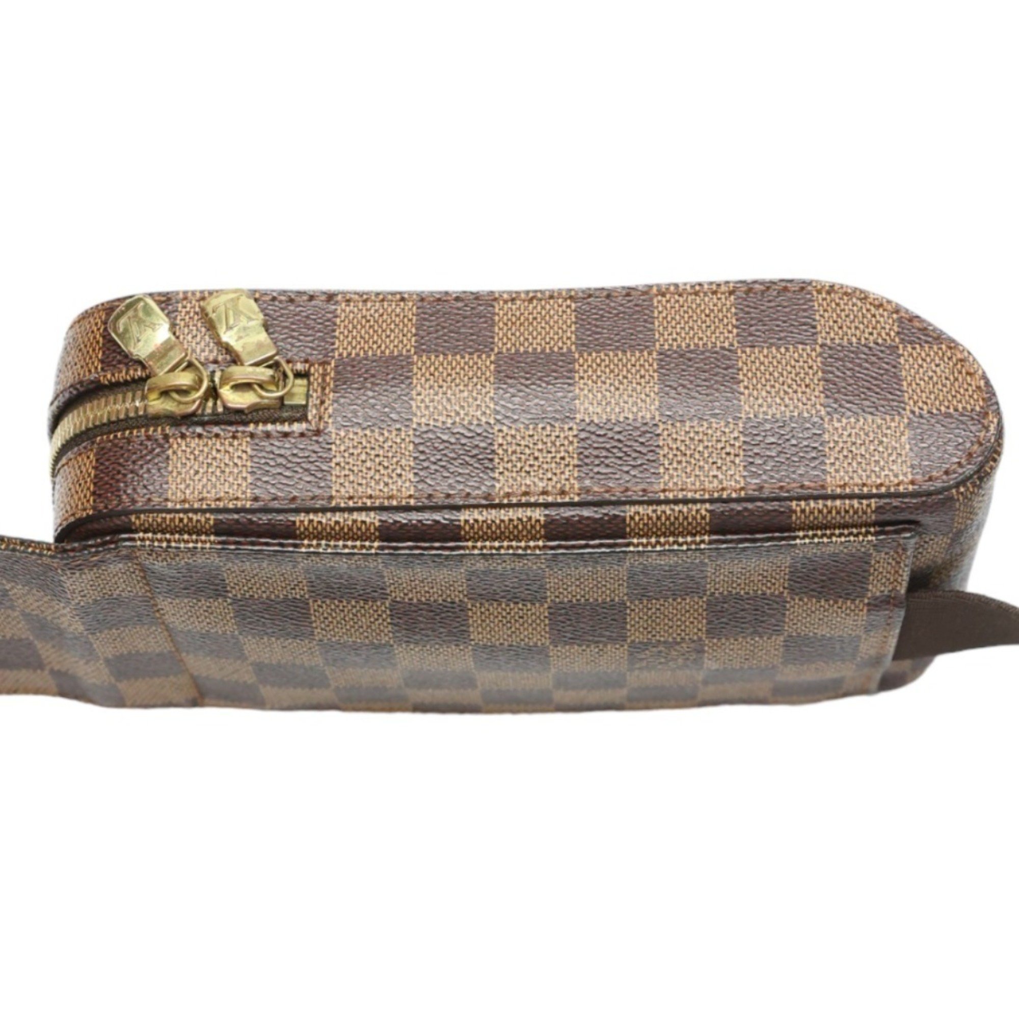 Louis Vuitton LOUIS VUITTON Body Bag Waist Pouch Damier Geronimos Canvas N51994 Brown