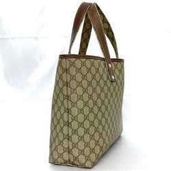 Gucci Tote Bag Beige Shelly GG Supreme 211134 f-20215 PVC Leather GUCCI A4 Women's Retro