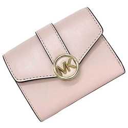 Michael Kors Tri-fold Wallet Pink 35S2GNMF6L ec-20140 Leather MICHAEL KORS Compact MK Women's