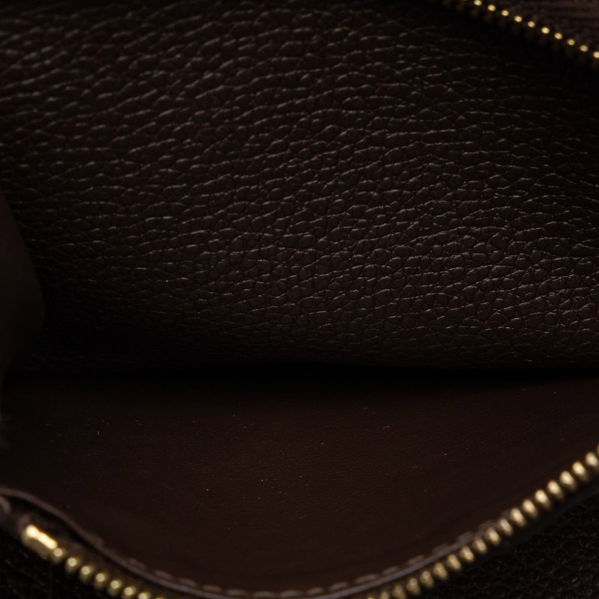 Louis Vuitton Monogram Empreinte Portefeuille Curie's Compact Tri-fold Wallet M60543 Tail Brown Calf Leather Women's LOUIS VUITTON