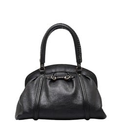 Christian Dior Dior handbag black leather women's