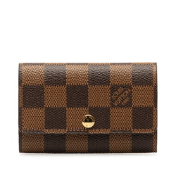 Louis Vuitton Damier Multicle 6 Key Case N62630 Brown PVC Leather Women's LOUIS VUITTON