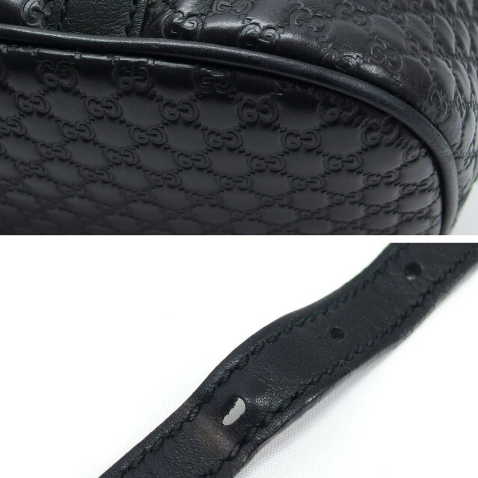 Gucci Micro Guccissima Handbag Shoulder Bag Black