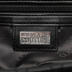 Versace Jeans Couture Quilted Handbag Shoulder Bag Black Polyester Women's VERSACE