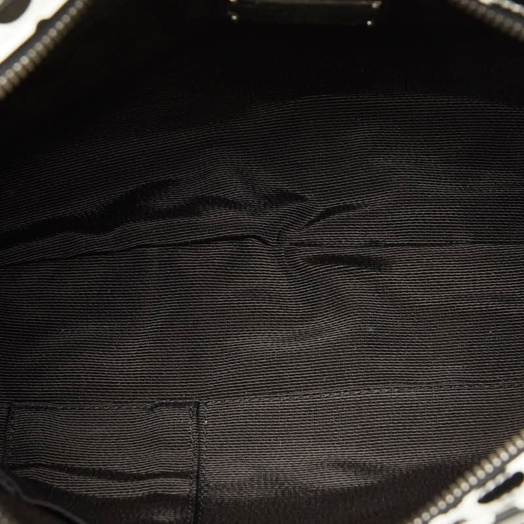 Salvatore Ferragamo x Yayoi Kusama Marissa Handbag AB-2139 Black White Leather Women's