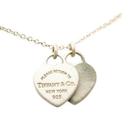 Tiffany Double Heart Necklace SV925 Silver Women's TIFFANY&Co.