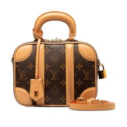 Louis Vuitton Monogram Valiset PM Handbag Shoulder Bag M44581 Brown PVC Leather Women's LOUIS VUITTON