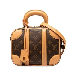 Louis Vuitton Monogram Valiset PM Handbag Shoulder Bag M44581 Brown PVC Leather Women's LOUIS VUITTON