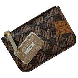 Louis Vuitton Coin Case Pochette Cle Brown Damier Ebene N63086 ec-20169 Purse Key Chain Canvas CA3069 LOUIS VUITTON Wallet LV Compact Men's Women's