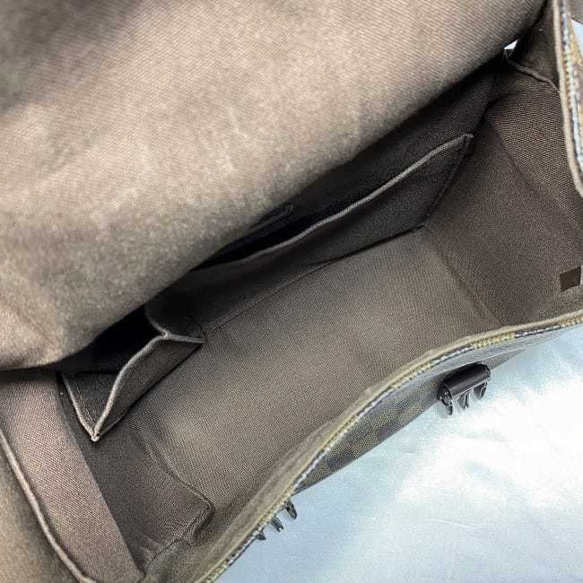 Louis Vuitton Shoulder Bag Reporter Mervil Brown Damier Ebene N51126 f-20186 Canvas MI0066 LOUIS VUITTON Flap Unisex
