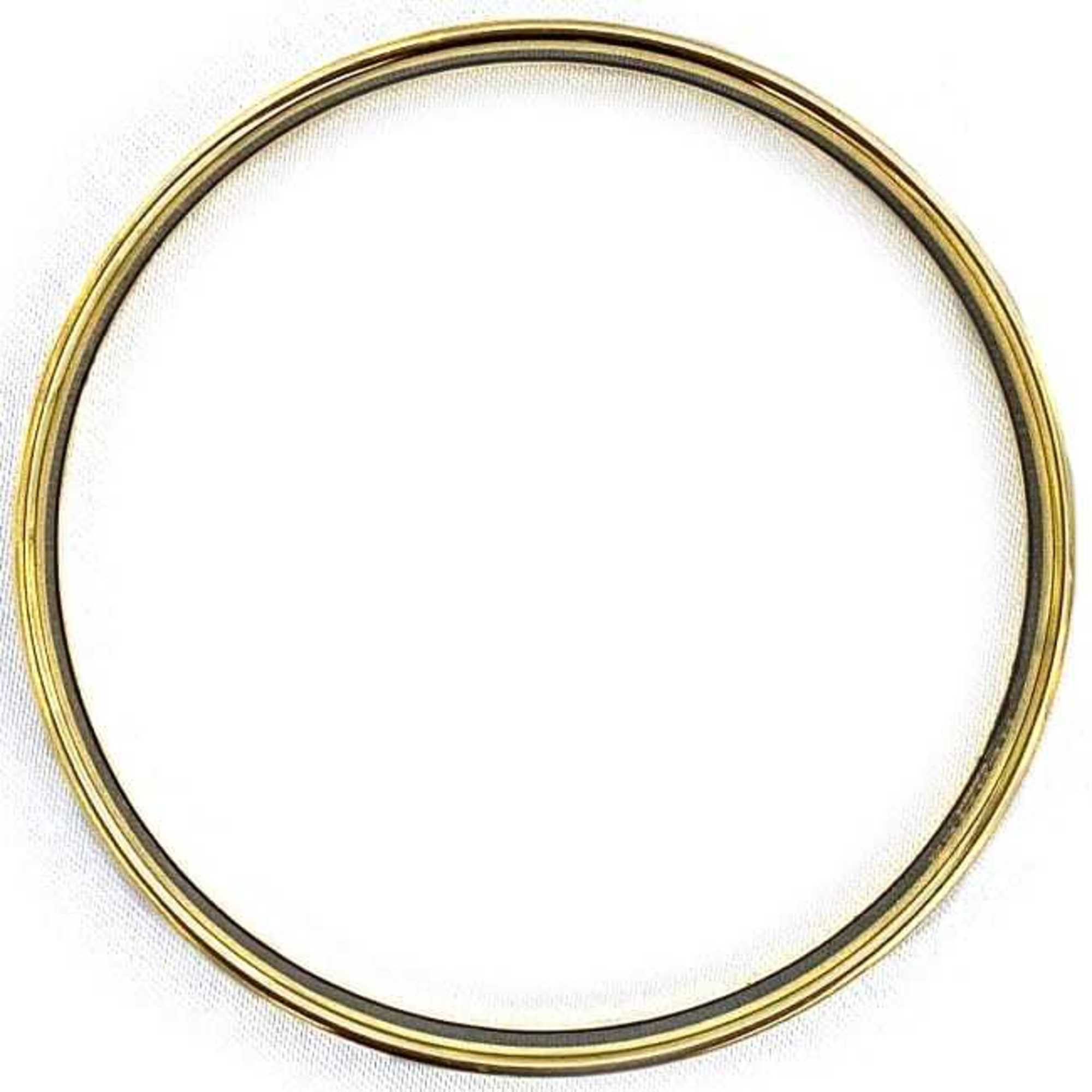 Hermes Bangle Emaille PM Gold Blue - f-20308 GP HERMES Bracelet Flat Women's