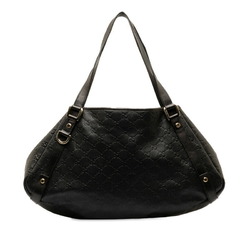 Gucci Guccissima Abby Handbag Shoulder Bag 130736 Black Leather Women's GUCCI
