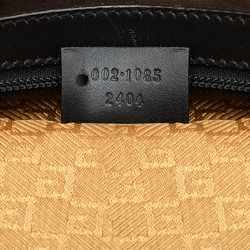 Gucci Bamboo Handbag Boston Bag 002 1085 Brown Suede Leather Women's GUCCI