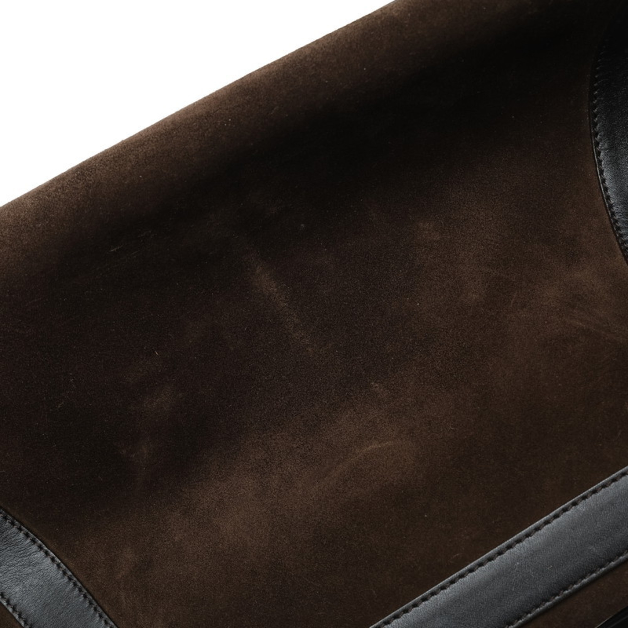 Gucci Bamboo Handbag Boston Bag 002 1085 Brown Suede Leather Women's GUCCI