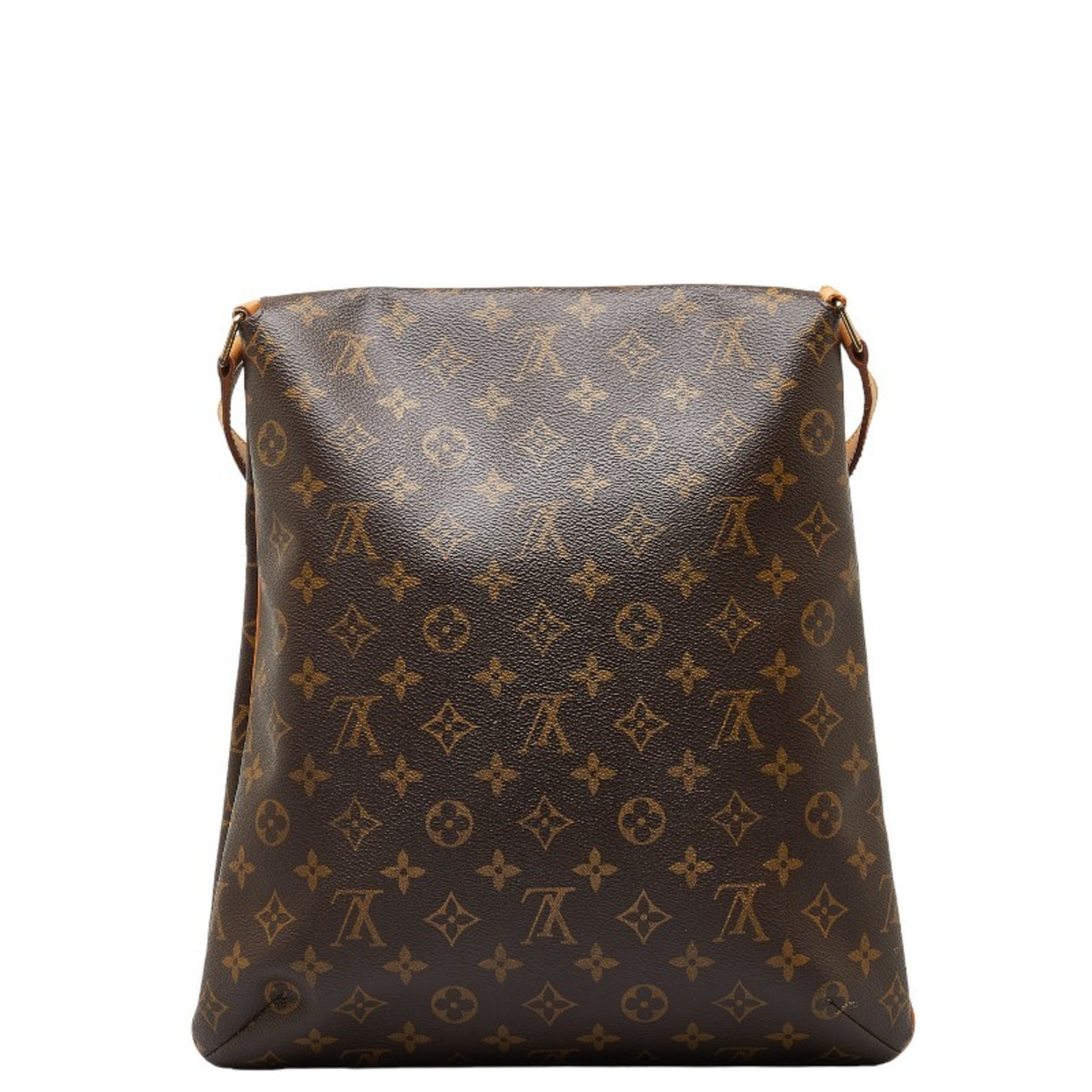 Louis Vuitton Monogram Musette Shoulder Bag M51256 Brown PVC Leather Women's LOUIS VUITTON