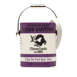Louis Vuitton Paint Can Shoulder Bag M81591 Purple Canvas Leather Women's LOUIS VUITTON