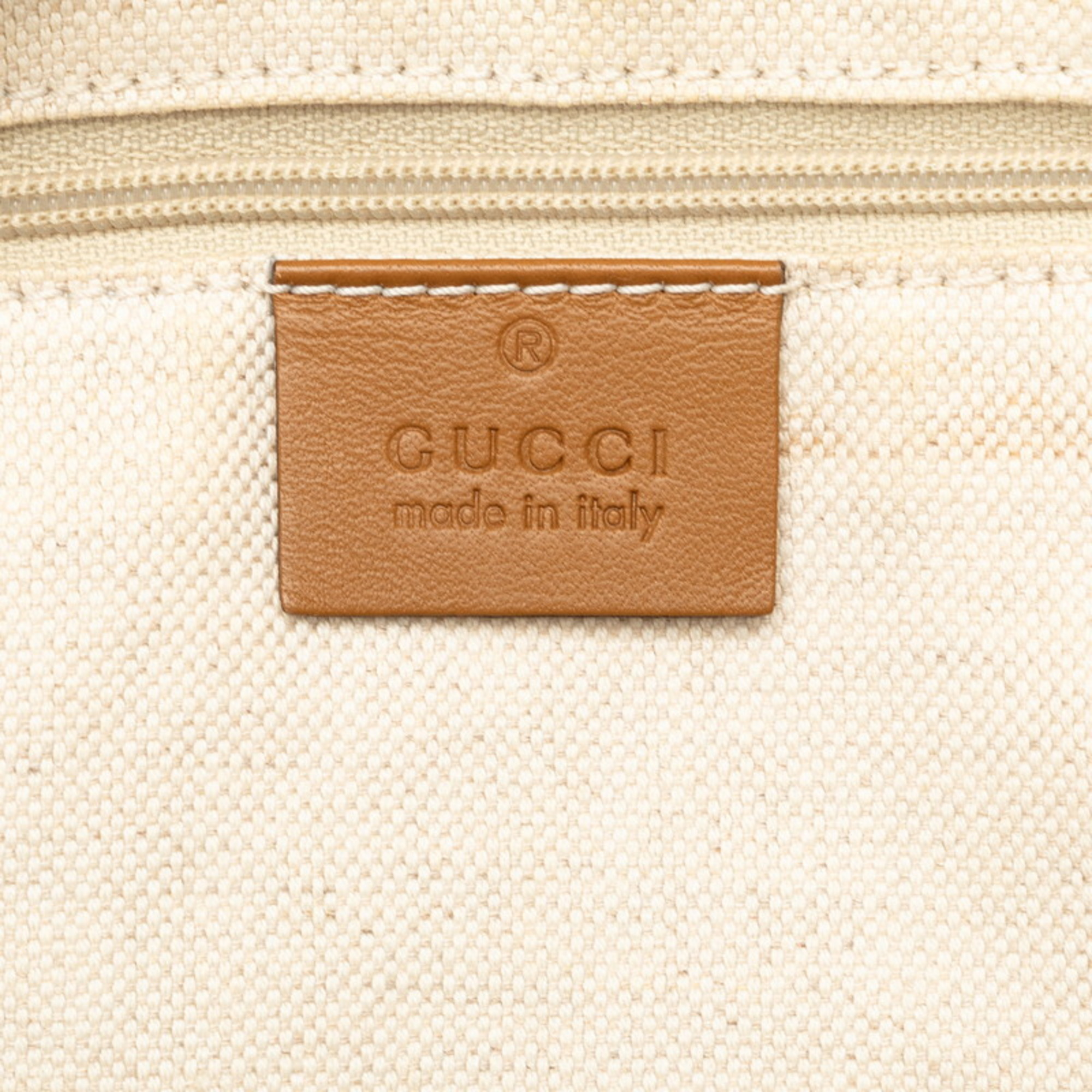 Gucci Diamante Sukey Handbag Shoulder Bag 247902 Beige Brown Canvas Leather Women's GUCCI